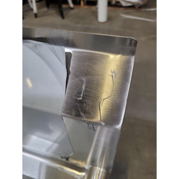 Scratch and Dent Regency 72" 16Gauge Stainless Steel Two Compartment