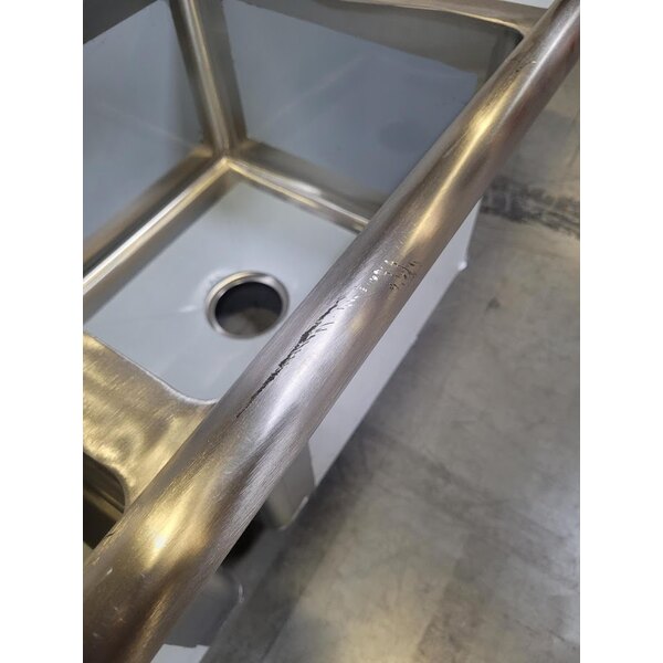 Scratch and Dent Regency 72" 16Gauge Stainless Steel Two Compartment