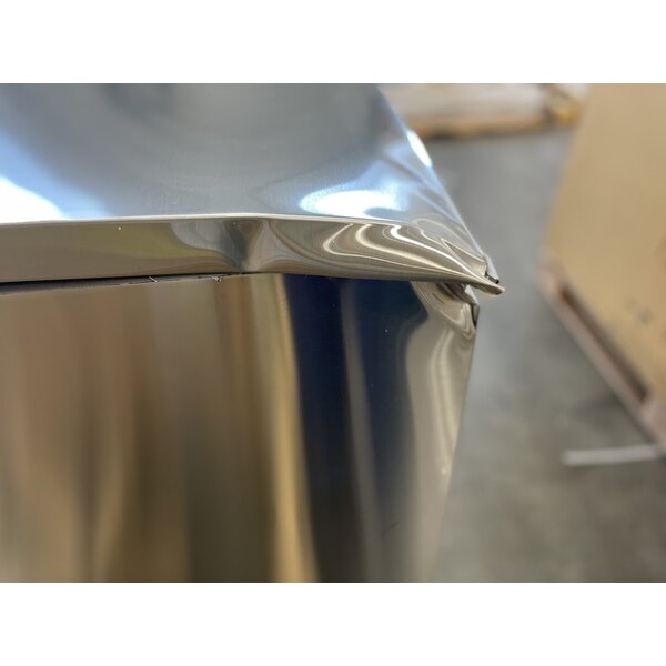 Scratch and Dent Avantco UBB60HCS 60" Stainless Steel Counter Height Narrow Solid Door Back