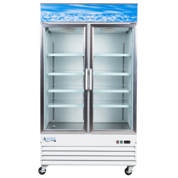 Scratch and Dent Avantco GDC40HC 48" White Swing Glass Door