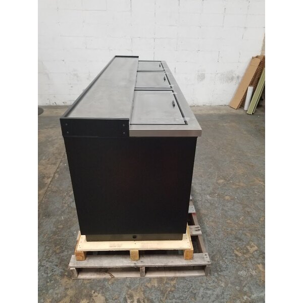 Scratch and Dent True TD9538HC 95 1/8" Black Horizontal Bottle Cooler