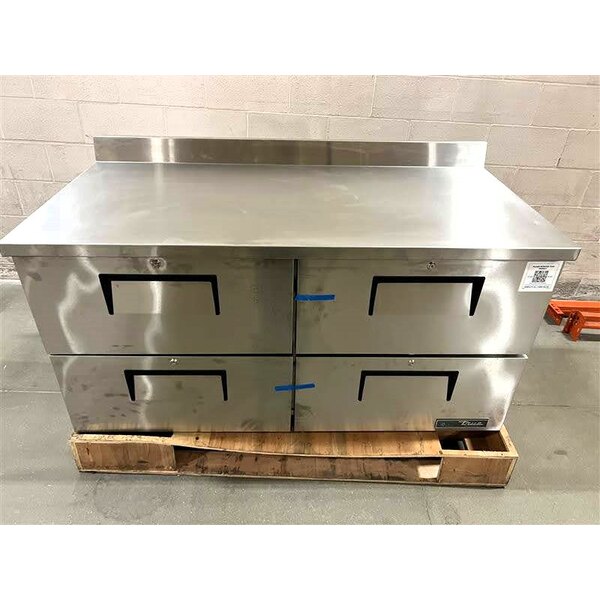 Scratch and Dent True TWT60D4HC 60 3/8" Worktop Refrigerator with