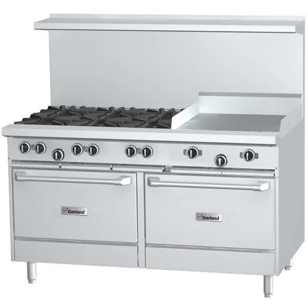 Scratch and Dent Garland G60-6G24CC Liquid Propane 6 Burner 60" Range with 24" Griddle and 2 Convection Ovens - 310,000 BTU