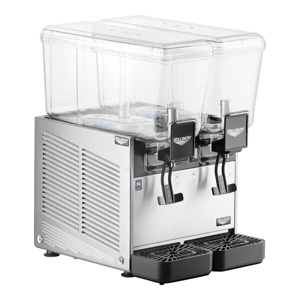 Scratch and Dent Vollrath VBBD2-37-F Double 3.17 Gallon Bowl Refrigerated Beverage Dispenser with Fountain Spray Circulation - 115V