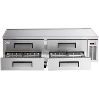 Avantco CBE-72-HC 72 inch 4 Drawer Refrigerated Chef Base