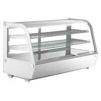Avantco BCC-48-HC 48 inch White Refrigerated Countertop Bakery Display Case with LED Lighting