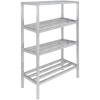 Channel ED2460-4 60 inch x 24 inch x 64 inch Four Shelf Aluminum Dunnage Shelving Unit - 2200 lb. capacity
