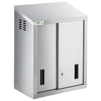 Regency 24 inch Stainless Steel Wall Cabinet with Sliding Doors