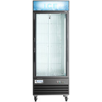 Avantco GD-ICE-24F 31 inch Black Indoor Glass Door Ice Merchandiser