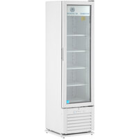 Beverage-Air MT08-1H6W 19 inch Marketeer Series White Refrigerated Glass Door Merchandiser with LED Lighting