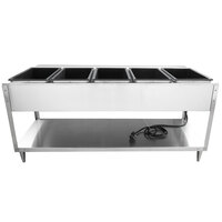Vollrath 38119 ServeWell Electric Five Pan Hot Food Table 208/240V - Sealed Well