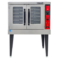 Vulcan VC5ED-11D1 Single Deck Full Size Electric Convection Oven with Legs - 208V, 12 kW