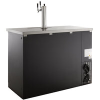 Avantco UDD-48-HC Triple Tap Kegerator Beer Dispenser - Black, (2) 1/2 Keg Capacity