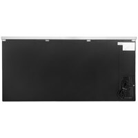 Avantco UBB-72G-HC 73 inch Black Counter Height Narrow Glass Door Back Bar Refrigerator with LED Lighting