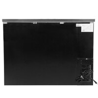 Avantco UBB-48-HC 48 inch Black Counter Height Narrow Solid Door Back Bar Refrigerator with LED Lighting