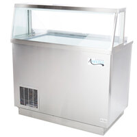 Avantco CPSS-47-HC 47 1/8 inch 8 Tub Stainless Steel Deluxe Ice Cream Dipping Cabinet