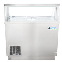 Avantco CPSS-47-HC 47 1/8 inch 8 Tub Stainless Steel Deluxe Ice Cream Dipping Cabinet