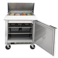 Beverage-Air SPE27HC-12M-B Elite Series 27 inch 1 Door Mega Top Refrigerated Sandwich Prep Table