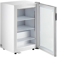 Avantco CFM3 White Countertop Display Freezer with Swing Door