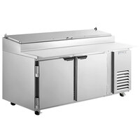 Beverage-Air DP72HC 72 inch 2 Door Refrigerated Pizza Prep Table