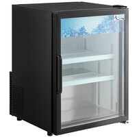 Avantco CRM-5-HC Black Countertop Display Refrigerator with Swing Door - 3.9 Cu. Ft.