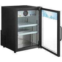 Avantco CRM-5-HC Black Countertop Display Refrigerator with Swing Door - 3.9 Cu. Ft.