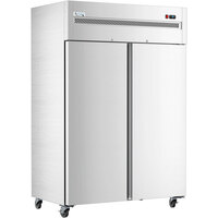 Avantco Z2-F-HC 54 inch Solid Door Stainless Steel Reach-In Freezer