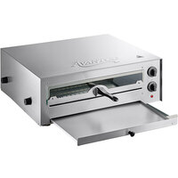 Avantco CPO16TSGL Stainless Steel Countertop Pizza / Snack Oven with Adjustable Thermostatic Control and Glass Door - 120V, 1700W