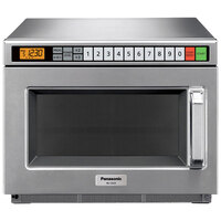Panasonic NE-17521 Stainless Steel Commercial Microwave Oven - 208/230-240V, 1700W