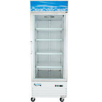 Avantco GDC-24F-HC 31 inch White Swing Glass Door Merchandiser Freezer with LED Lighting