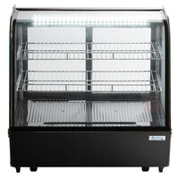 Avantco BCC-28-HC 27 3/5 inch Black Refrigerated Countertop Bakery Display Case with LED Lighting