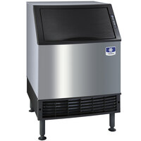 Manitowoc UYF-0140A NEO 26 inch Air Cooled Undercounter Half Dice Cube Ice Machine with 90 lb. Bin - 115V, 137 lb.
