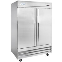 Avantco SS-2R-HC 54" Stainless Steel Solid Door Reach-In Refrigerator