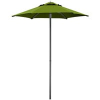 Lancaster Table & Seating 6' Moss Green Push Lift Aluminum Umbrella