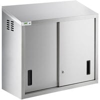 Regency 36" Stainless Steel Wall Cabinet with Sliding Doors