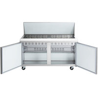 Avantco APT-60M-HC 60" 2 Door Mega Top Refrigerated Sandwich Prep Table