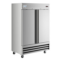 Avantco SS-2R-HC 54" Stainless Steel Solid Door Reach-In Refrigerator