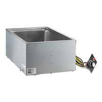 Avantco BM-12SA Bottom Mount Drop-In Full Size Hot Food Well with Square Inside Corners and Drain - 120V, 1,500W