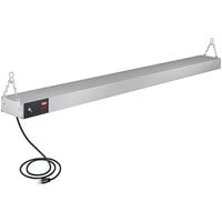 Hatco GRAH-72 72" Glo-Ray High Wattage Infrared Food Warmer with Toggle Controls, 6" Chains, and S-Hooks - 120V, 1,725W
