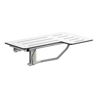 Bobrick B-5181 White Reversible Phenolic Folding Shower Seat