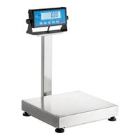 AvaTek BS150TK 150 lb. Receiving Scale with 14" x 12" Platform and 16" Stainless Steel Tower