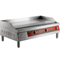 Avantco EG36N 36" Electric Countertop Griddle - 208/240V, 7488W-10080W