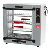 Metro HotBlox Xpress Quick-Pick HBCS8-BP Large Countertop Insulated Heated Pass-Through Holding Cabinet with Simple Controls - 120V