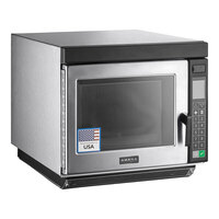 Amana RC22S2 Heavy Duty Stainless Steel Commercial Microwave Oven with Push Button Controls - 208/240V, 2200W