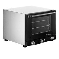 Cadco Roberta OV-003 3-Shelf Quarter Size Medium-Duty Manual Countertop Convection Oven - 120V