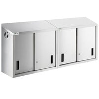 Regency 72" Stainless Steel Wall Cabinet with Sliding Doors