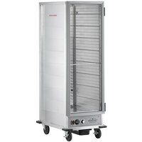 MainStreet Equipment CH-1836U Full Size Non-Insulated Heated Holding Cabinet with Clear Door - 120V