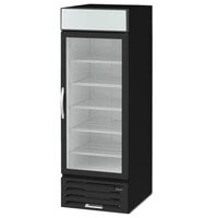 Beverage-Air MMF23HC-1-BS MarketMax 27" Black Glass Door Merchandising Freezer with Stainless Steel Interior