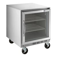 Beverage-Air UCR24AHC-25-23 24" Low Profile Glass Door Undercounter Refrigerator