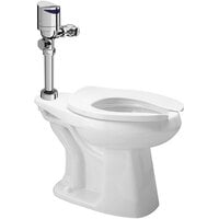 Zurn Elkay One Z.WC4.AS.TM Sensor Toilet System with ADA Height Floor Mounted Toilet and Top Mount Flush Valve - 1.28 GPF